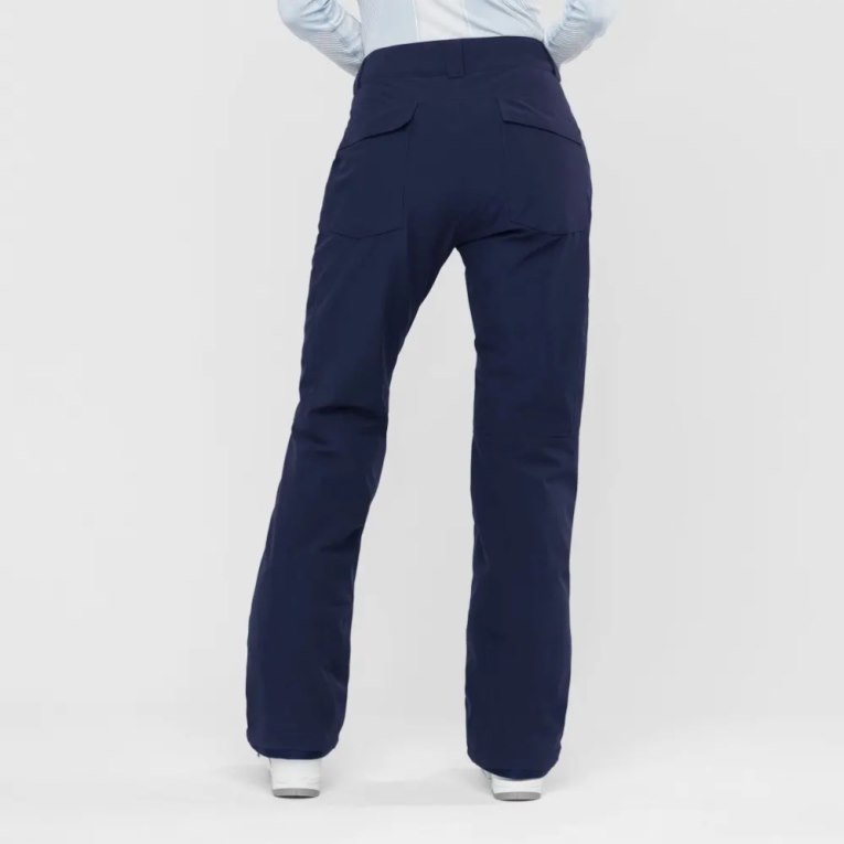 Navy Salomon Edge Women's Ski Pants | PH 41958A